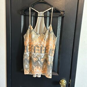 Sequin tank top